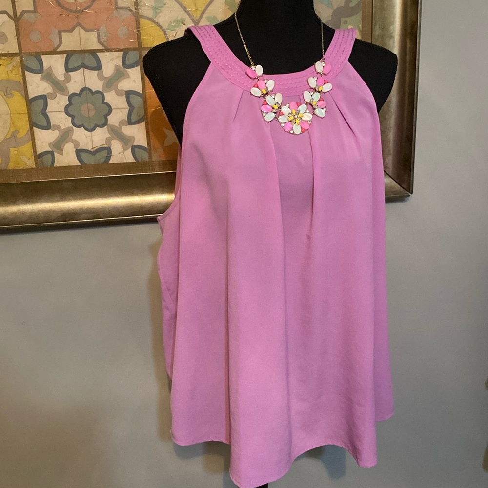 Ann Taylor LOFT Purple Top XL